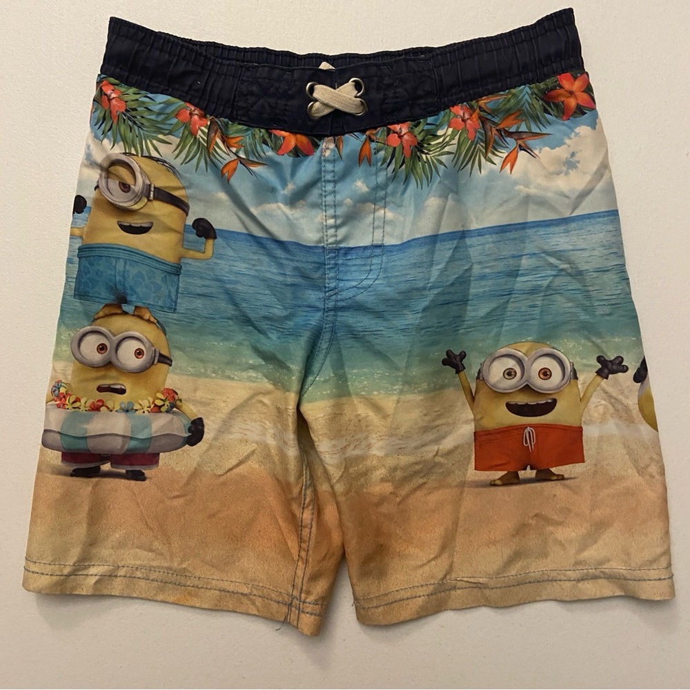 Despicable me minions boys swimming trunks size small